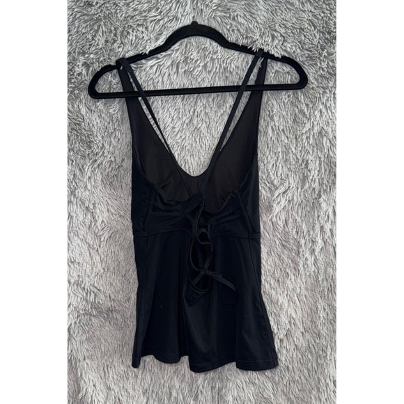 Althea Black Crisscross Back V Neck Swim Top‎ - Picture 2 of 2